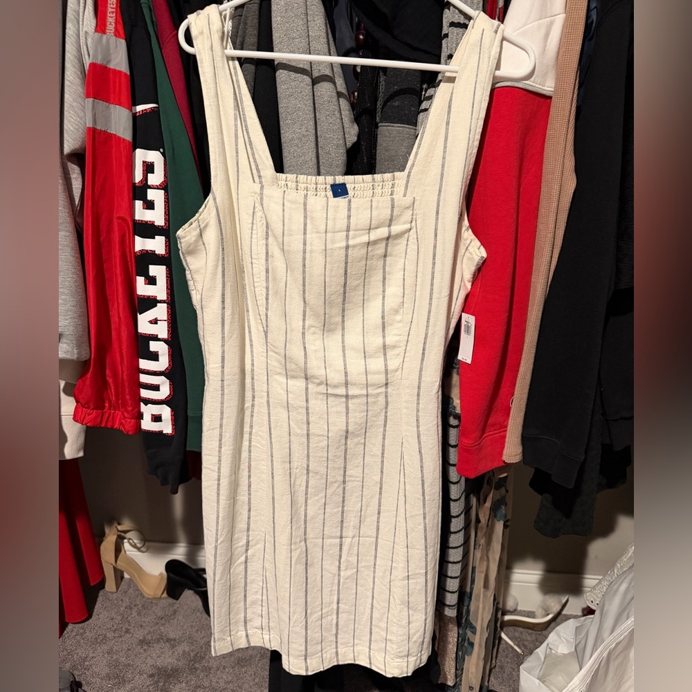 Striped Cream Dress